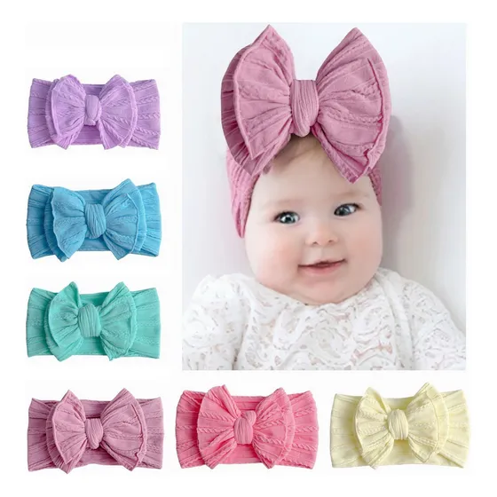 Paquete Diademas Niñas Bebes Turbante Headwrap Tiaras 6pcs Color Seis Colores