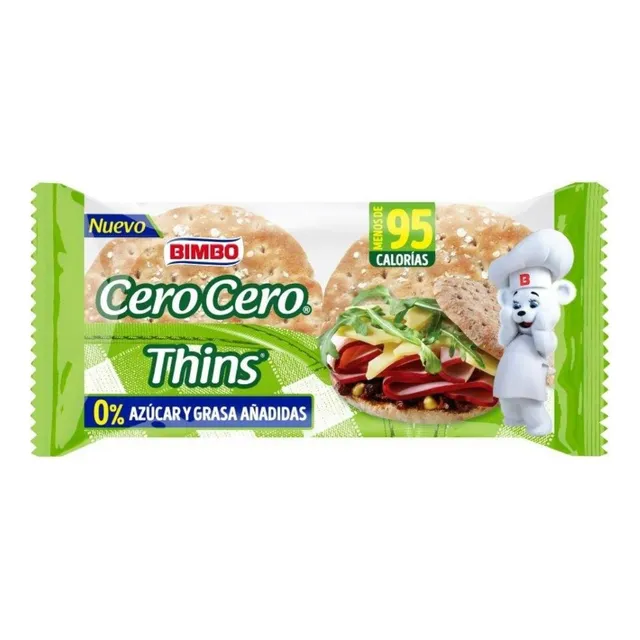 5 Pza Pan Bimbo Thins Cero Cero 255 G