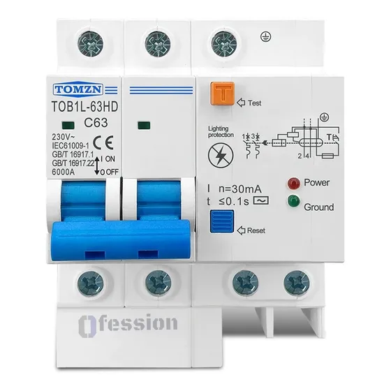 Interruptor Termomagnetico Diferencial Y Sobretension 3 En 1