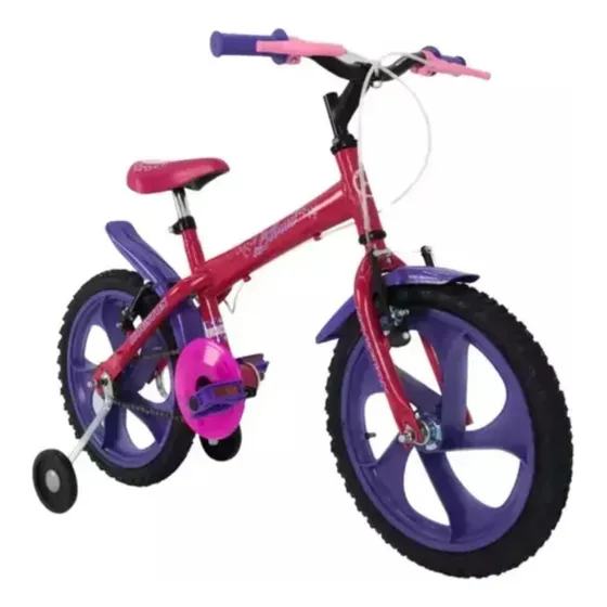 Bicicleta Infantil Com Rodinha Aro16 Para Criança De 3-6anos