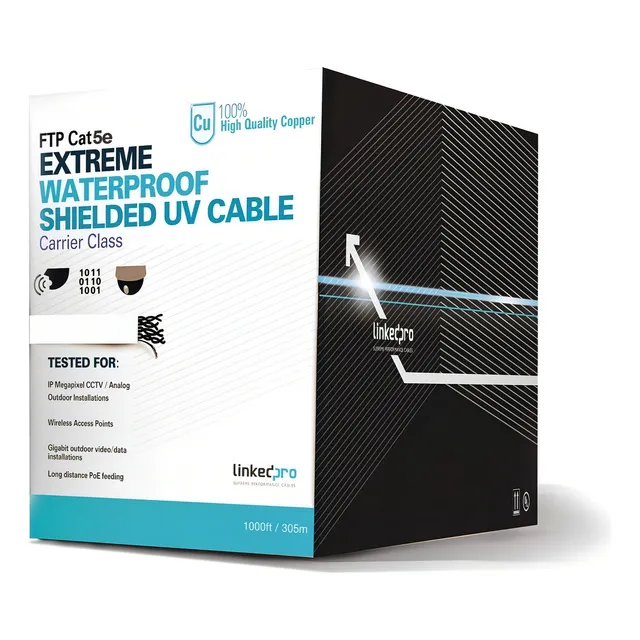 Bobina Cable De 305mts Cat5e Intemperie Blanco