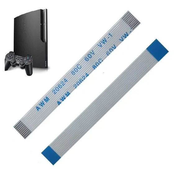 1 Cabo Flat 10 Vias 10cm Do Power Do Ps3 Slim Cech 