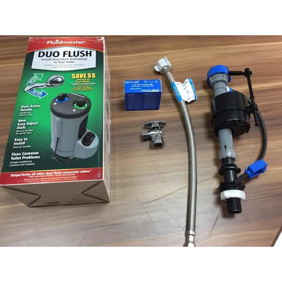 Herraje Completo Fluidmaster Doble Descarga,canilla, Llave