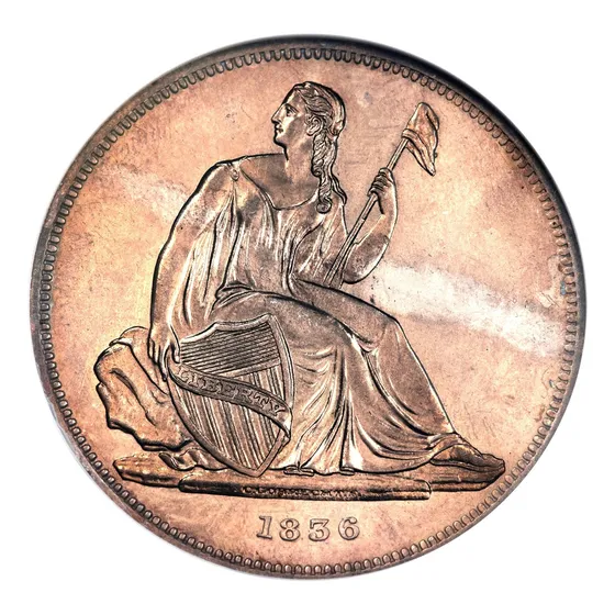 Moeda Eua Prata 0.893 - 1 Dollar 1836 (c.gobrecht) 26.7 Gr.