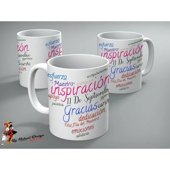 Taza De Ceramica Feliz Dia Del Maestro 02