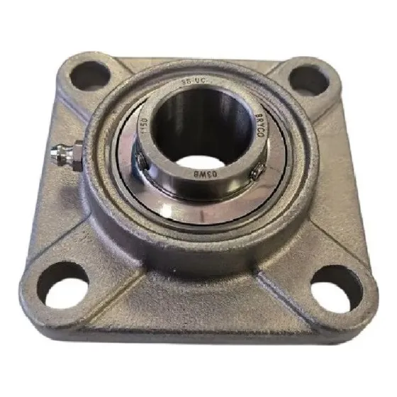Chumacera Flange Cuadrada 1.1/2 Pulgada Acero Inox Bryco