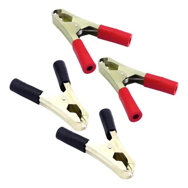 Pack 4 Pinzas Cocodrilo Para Batería De Autos 80mm 50a Metal