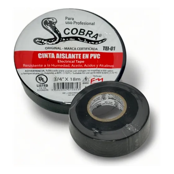Teipe Cobra Negro 100% Original