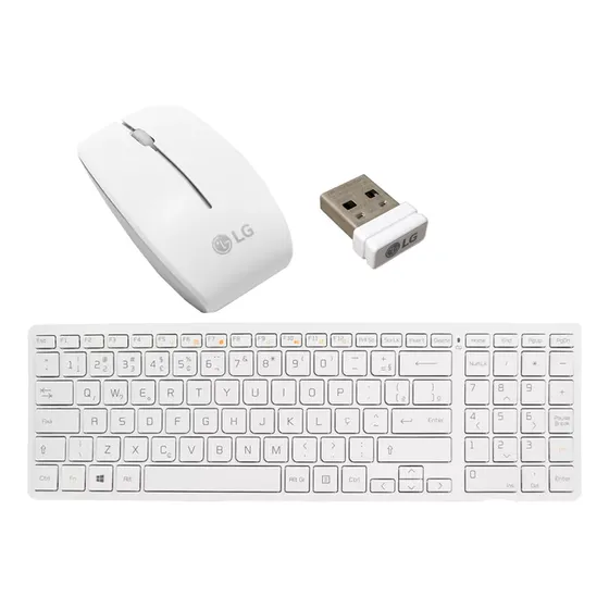 Kit Mouse S/ Fio + Receptor + Teclado LG V320 V720 Original!