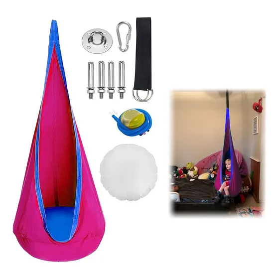 Hamaca Columpio Sensorial Hinchable Niños,+ Cojín Asiento