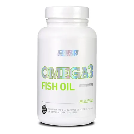 Omega 3 Fish Oil Aceite Pescado 60 Caps Star Nutrition Sabor Sin sabor