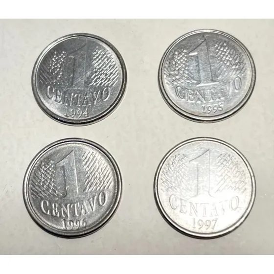 Moeda 1 Centavo Brasil 1994 Casa Da Moeda Circulação