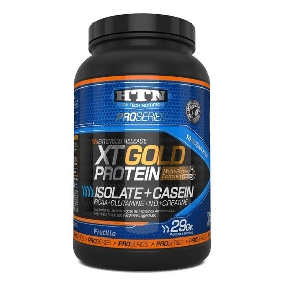 Xt Gold Protein 1.015 Kg. Htn Concentrado Aislado Y Caseina Sabor Frutilla