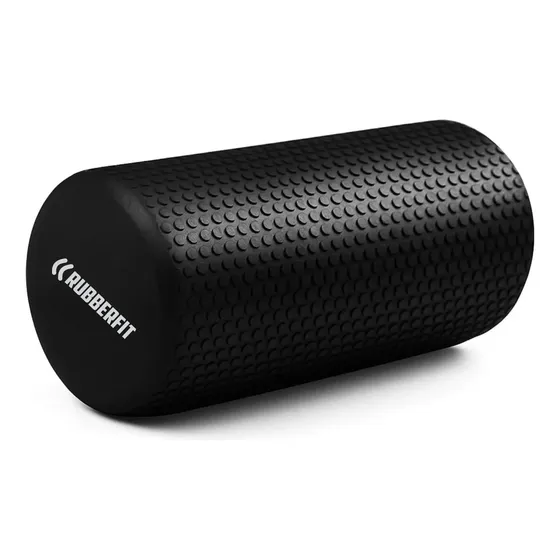 Rolo de Massagem Foam Roller Liberação Miofascial Yoga Eva Cor Preto