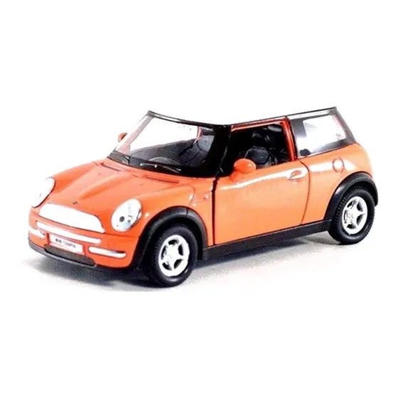 Auto De Coleccion Welly Metal Mini Cooper 1:36 Naranja