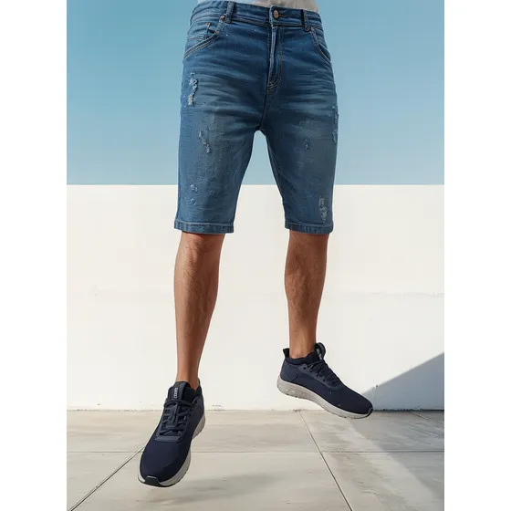 Oferta Bermuda De Jean  Para Niño Talla 16