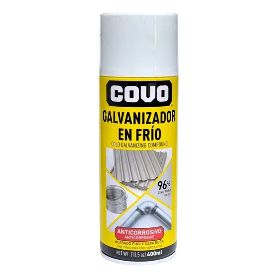 Pintura En Spray Galvanizado En Frio Covo 400ml