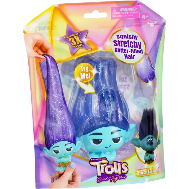 Dreamworks Trolls Band Together Muñeca De Pelo Blanda Y Elás