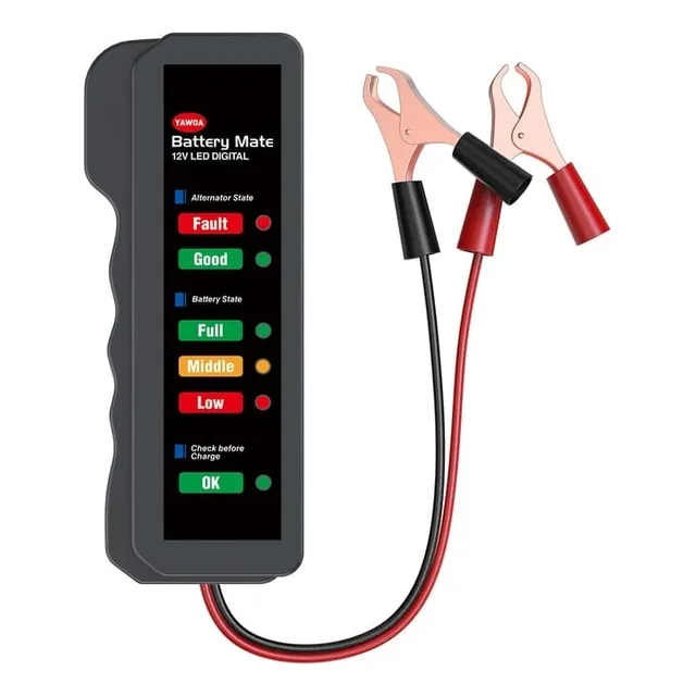 Mini Probador Batería 12v 6v Led Digital Automóvil Moto
