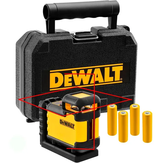 Nivel A Laser 2 Linhas Vermelho 360 Graus Dw03601 Dewalt