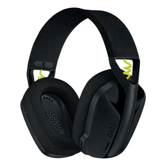 Auriculares Gamer G435 Logitech G Wireless Gaming Headset Color Negro/Amarillo fluorescente