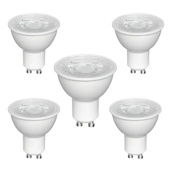 Kit 5 Lâmpadas Led 4,5w Dicroica Gu10 3000k Branca Quente Luz Branco-quente 127/220v