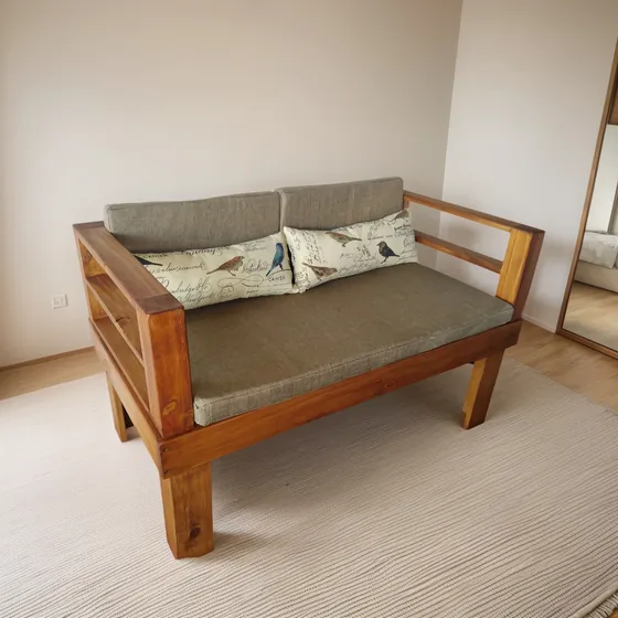 Sillon De Madera Estilo Rustico