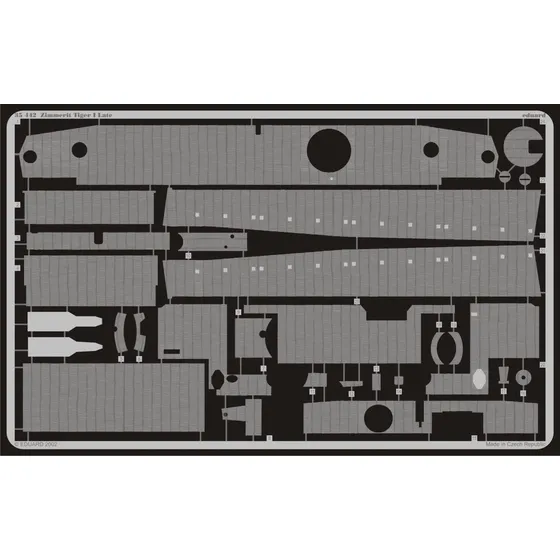 Accesorio Construccion Modelo Zimmerit Tiger I Late Para Kit