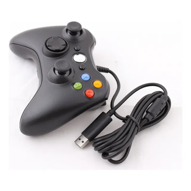 Joystick Control Mando Para Xbox 360 Cableado Negro