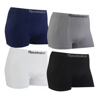 Kit 4 Cuecas Boxer Reebok Original Sem Costura Microfibra Kit 4 Cuecas Boxer Reebok Original Sem Costura Microfibra