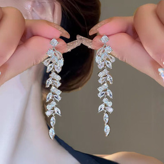 Elegantes Pendientes De Lujo Con Flecos, Ligeros Y Modernos Elegantes Pendientes De Lujo Con Flecos, Ligeros Y Modernos