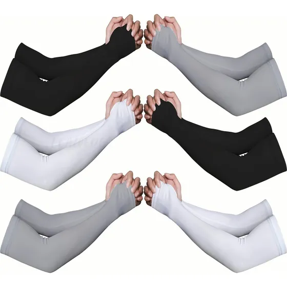 6 Par Manga Protector Para Moto Ejercicio Gimnasio Sol Gym