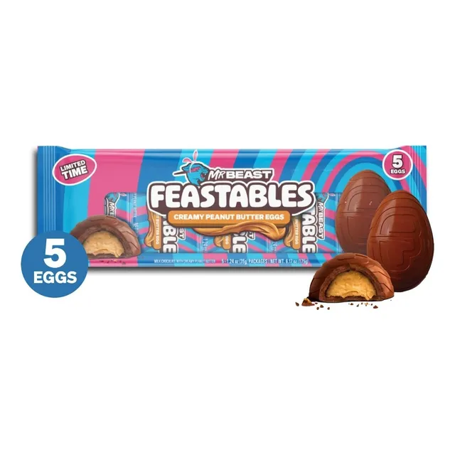 Mr Beast Pack 5 Egg 35 Gr Cada Uno