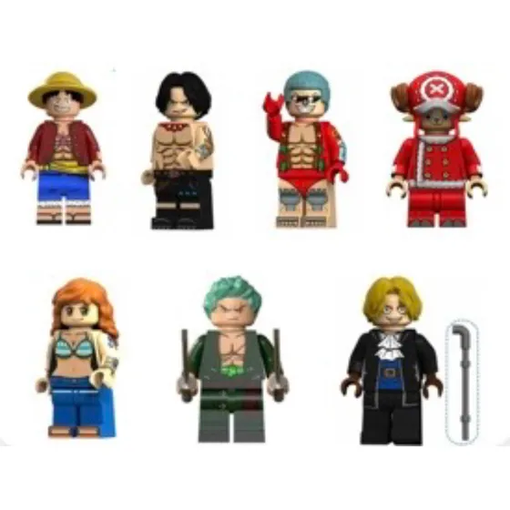 One Peace - Figuras De Bloques - 7 Personajes