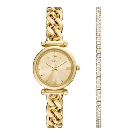 Fossil Reloj Carlie Quartz De Acero Inoxidable Con