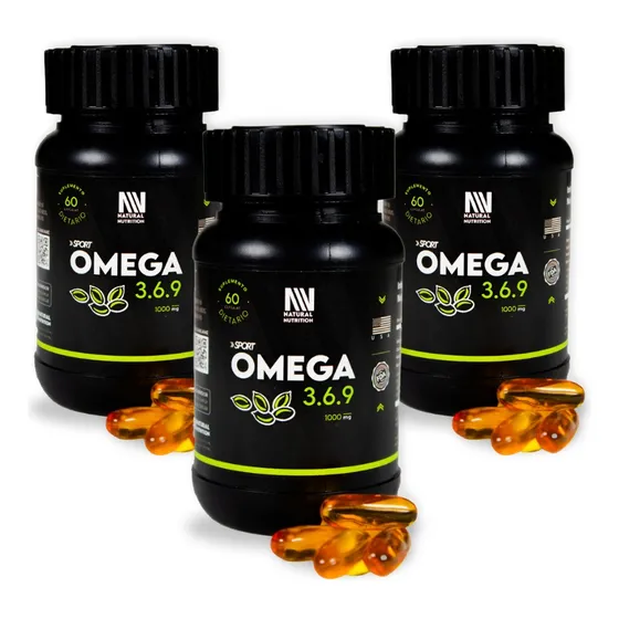 Combo X3 - Omega 3-6-9 - Aceite De Linaza - 60 Caps Blandas