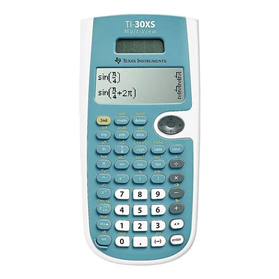 Calculadora Cientifica Texas Instruments Ti 30xs Multiview Color Azul