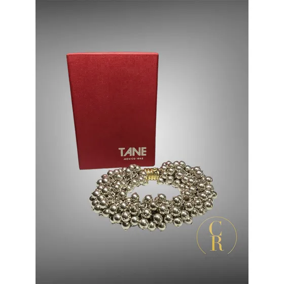 Pulsera Tane Cuentas Vermeil Plata 11 Cm 22 Cm