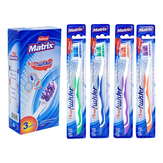 Cepillos Dental Clean Twister X 12 Unidades