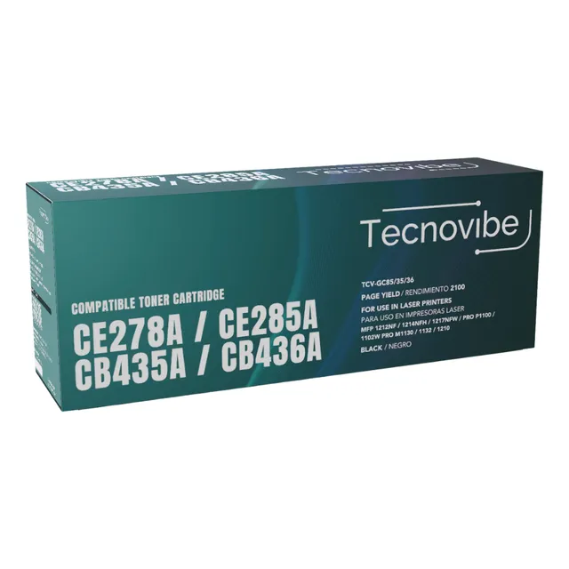Toner Alternativo Universal Tecnovibe Ce285a Cb435a Cb436a Ce278a Para Hp Laserjet Hp P1005 1102w P1102 P1005