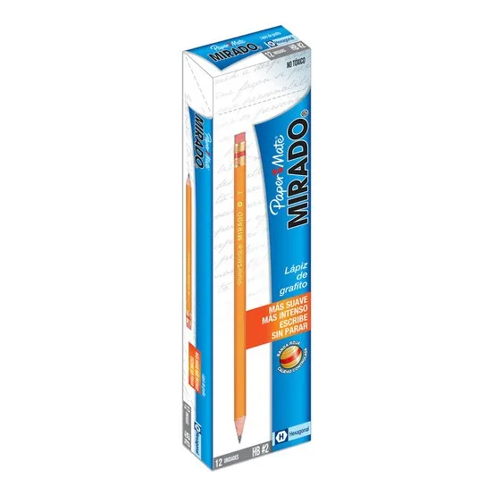 Lapiz Paper Mate Mirado Hexagonal Hb No 2 12 Pzs