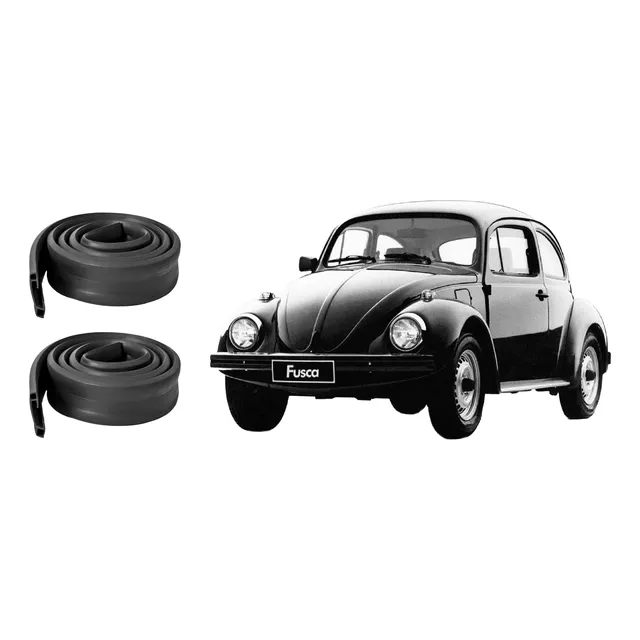 Jogo Borrachão Para-choque Fusca + Presilhas