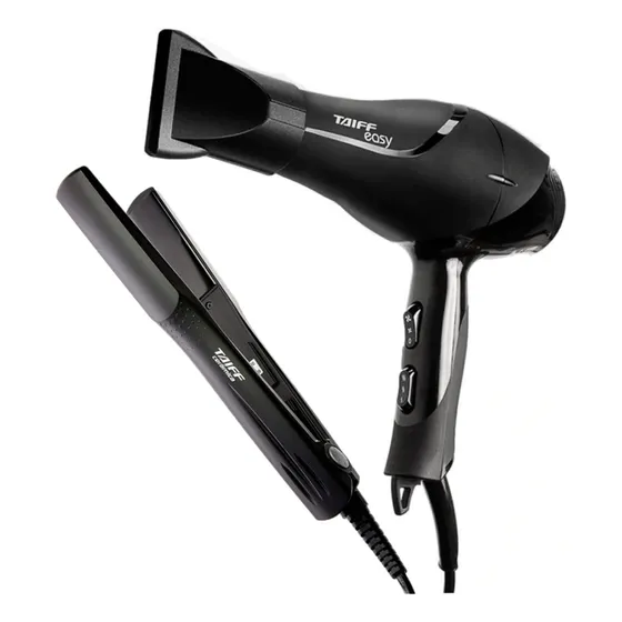Kit Taiff Secador Easy 1700w 220v Prancha Cerâmica 180ºc Biv