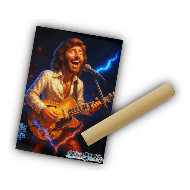 Poster Cartoon Barry Gibb - Bee Gees - 40x60cm