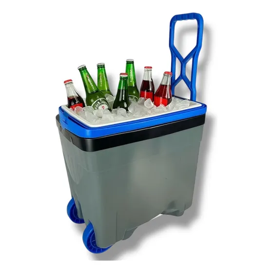 Caixa Térmica Cooler 34 Litros Com Rodas