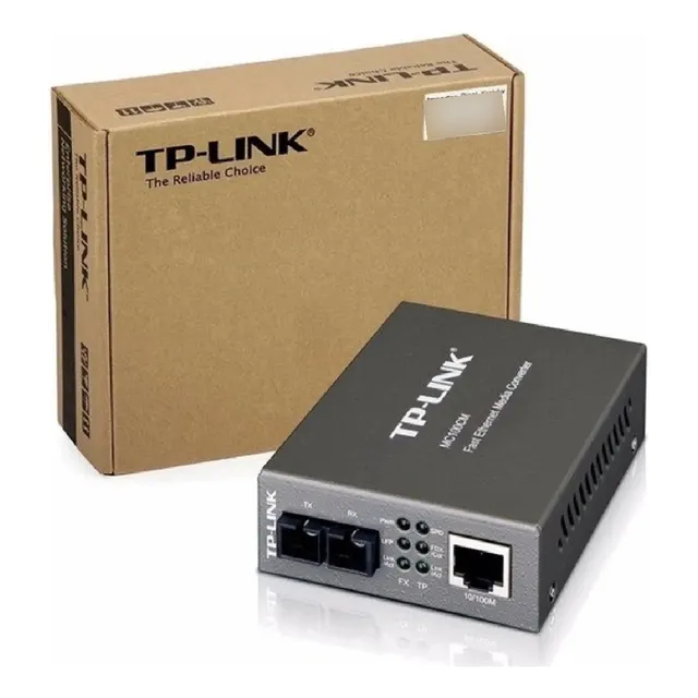Router Convertidor Medios Tp-link Mc100cm Fibra Sc Multimodo