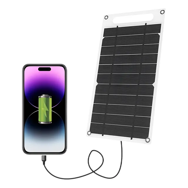 Cargador Panel Solar 6w 6v Para Telefonos Usb Camping