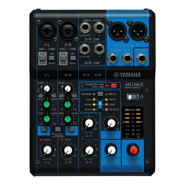 Consola De Mezclas Yamaha Mg06x