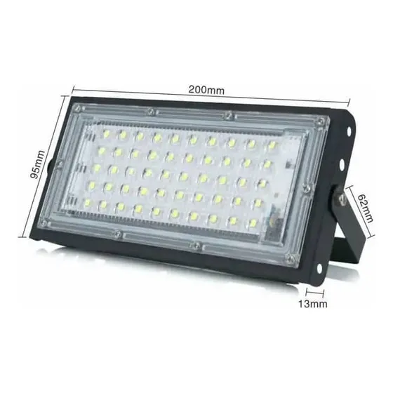 Reflector Led Tipo Panal Ladrillo Luz Blanca De 50w Ip65