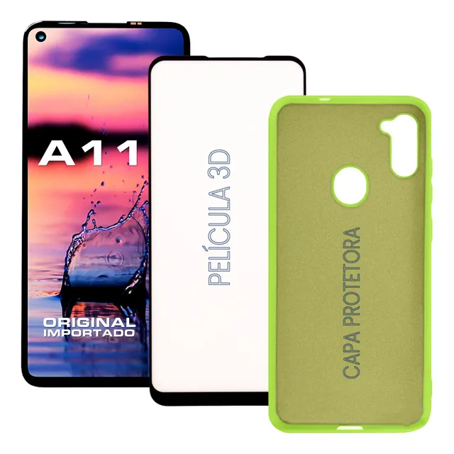 Display Frontal A11 + Capinha + Película | Kit Reparo